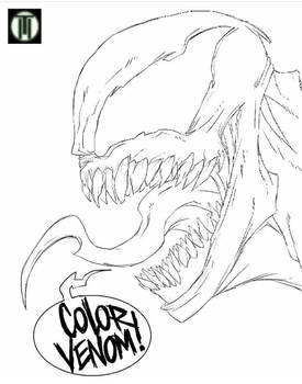 Venom coloring art pic