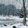 4 Seasons - Winter - Frozen lake