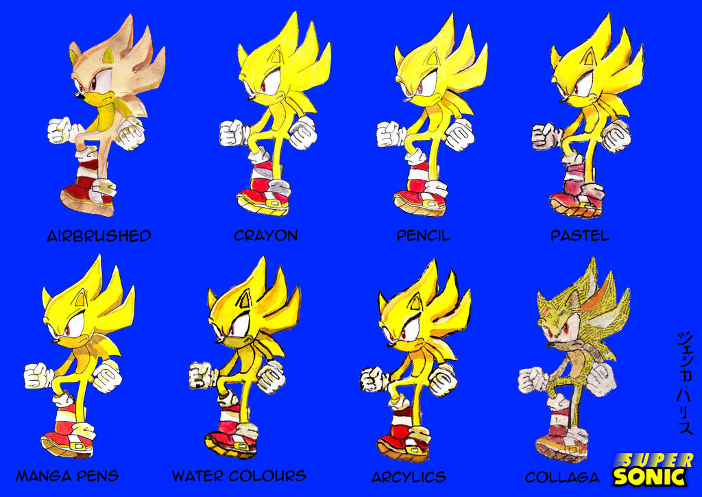 Super Sonic - Different Styles by Jess23play on DeviantArt