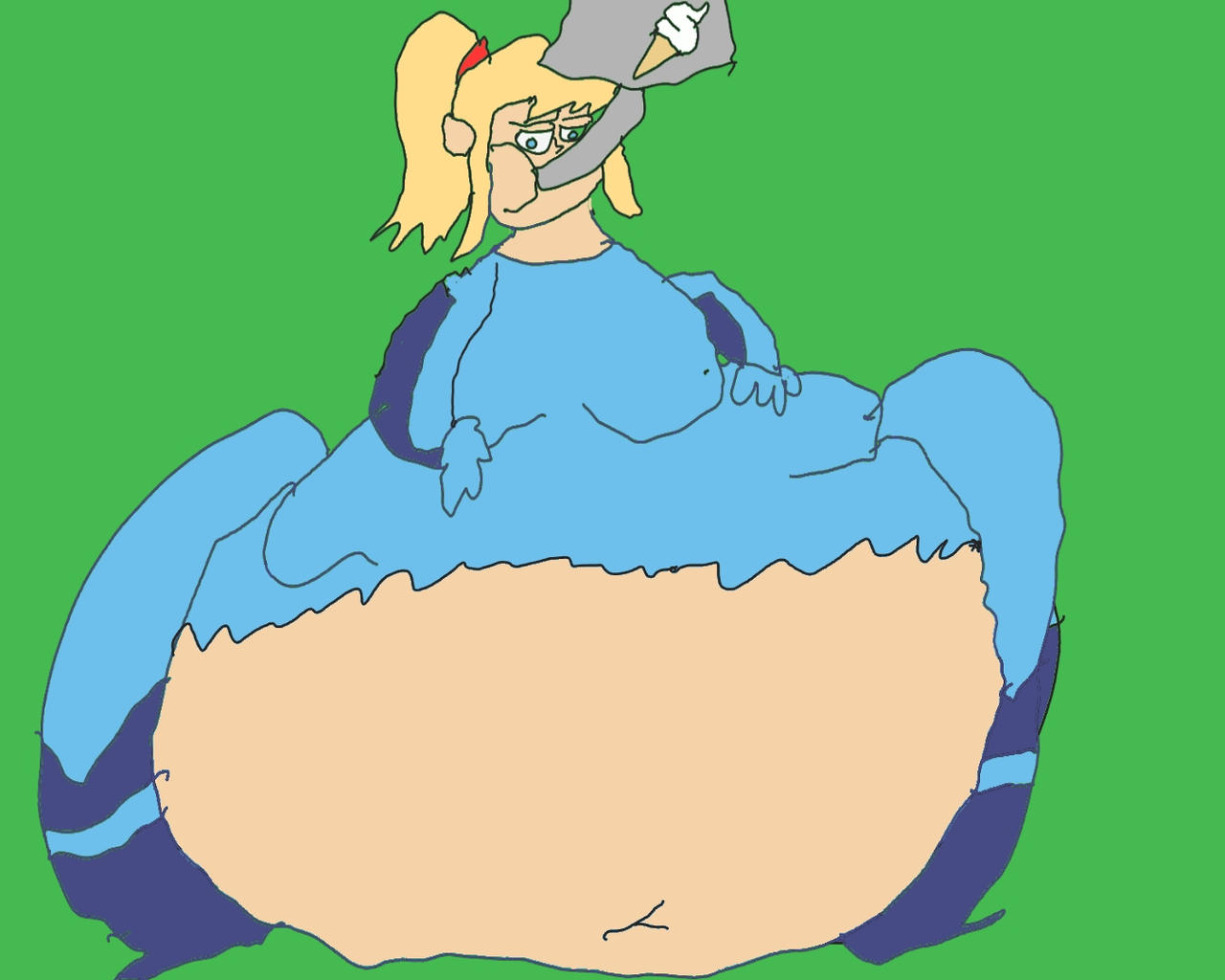 Creme Inflation Samus' Ice Cream Inflation - Part 3 by FattyTubbybuddy on DeviantArt