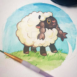 Wooloo watercolor