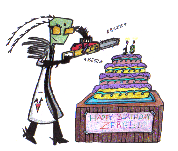 Happy birthday Zerg by InvdrDana