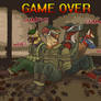 Game over by fuzzy eightlegged critters of DOOM