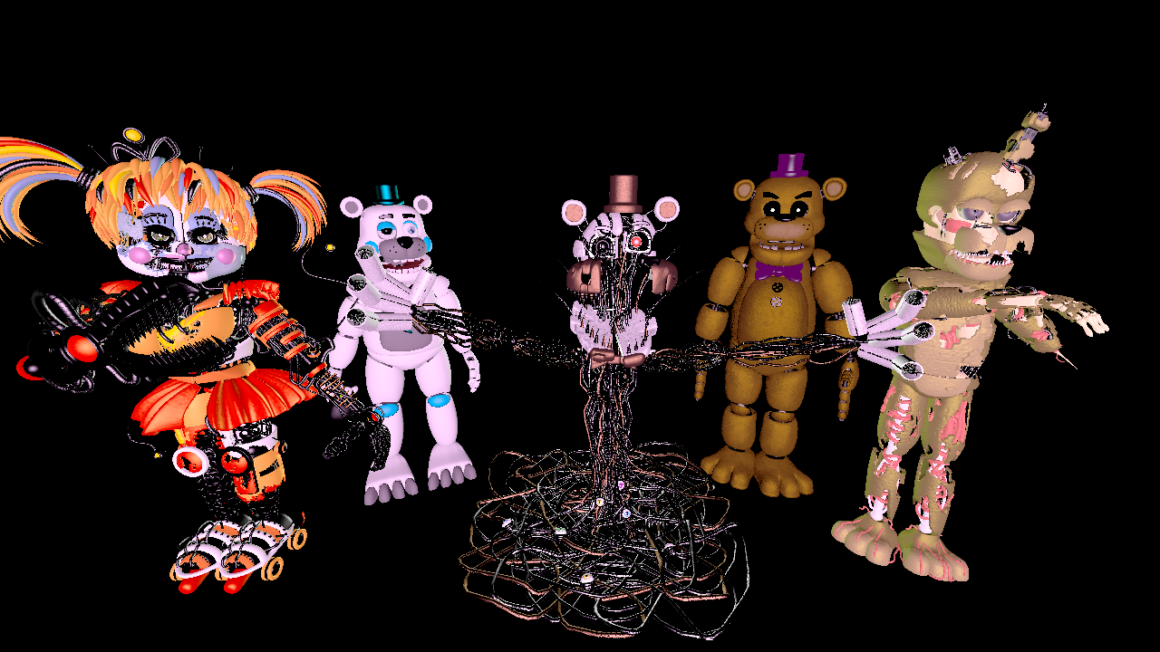 SFM FNAF SB The Glamrock Animatronics V4 by mauricio2006 on DeviantArt in  2023