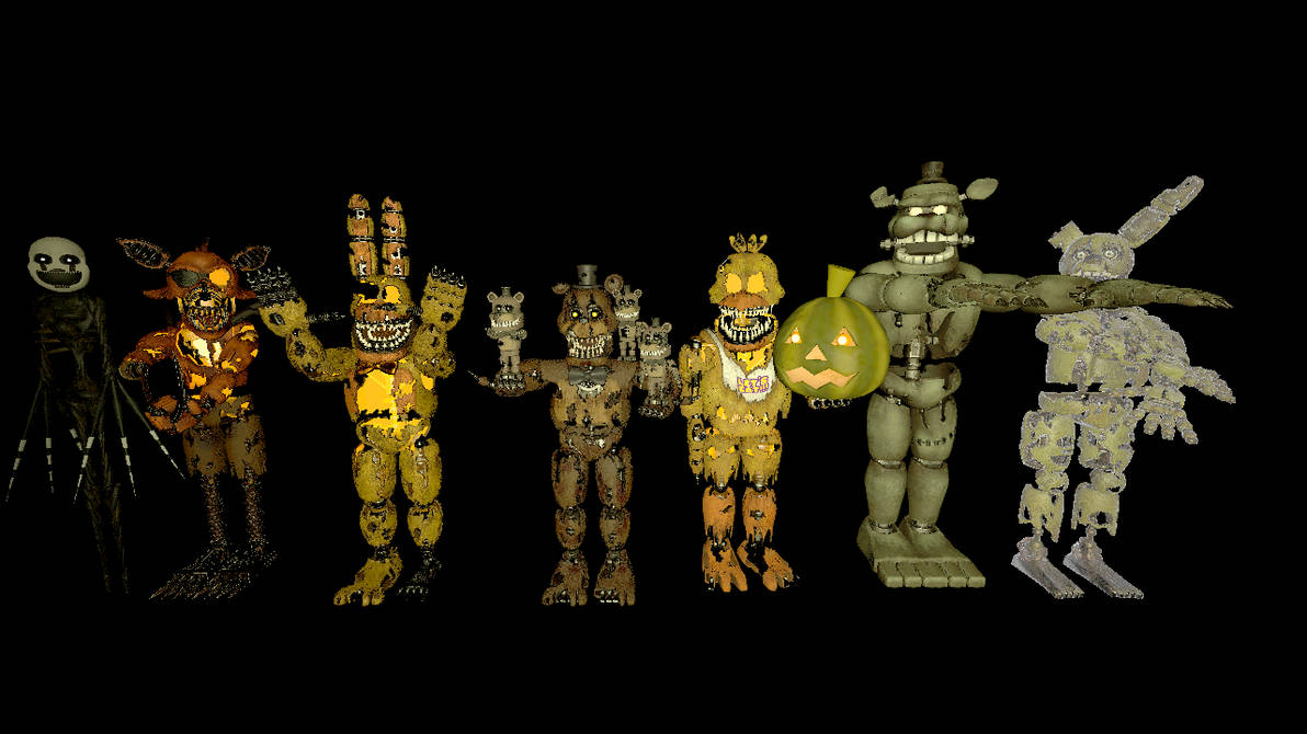 Sfm Fnaf Dreadbear And Friends by mauricio2006 on DeviantArt