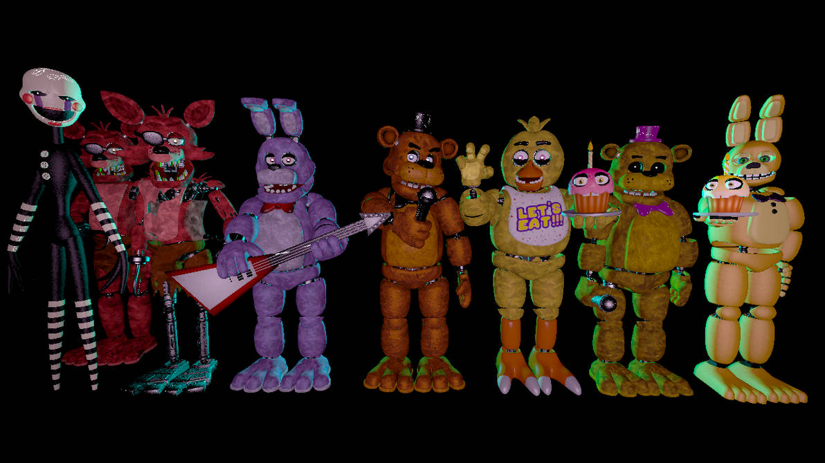 SFM FNAF Fredbear and friends remastered by mauricio2006 on DeviantArt