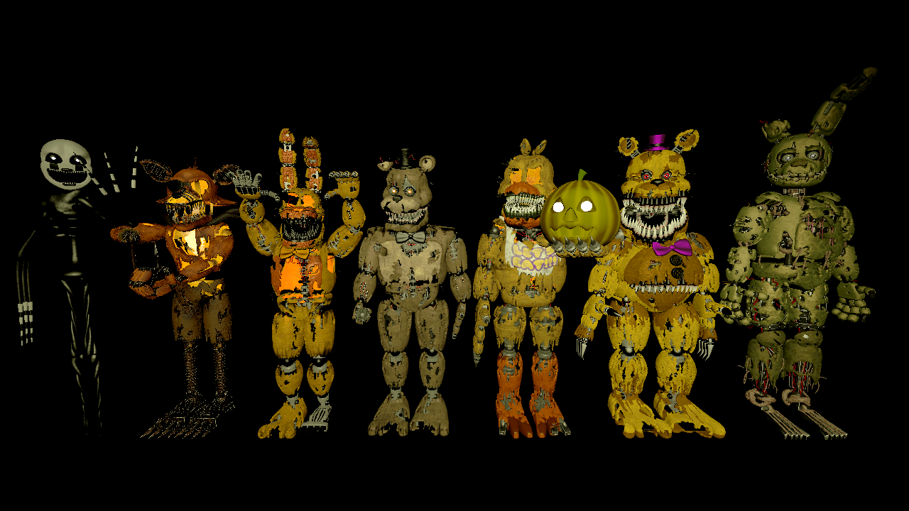 Mr. N.T and Golden Freddy vs Nightmare Fredbear by GreenGreen11 on  DeviantArt