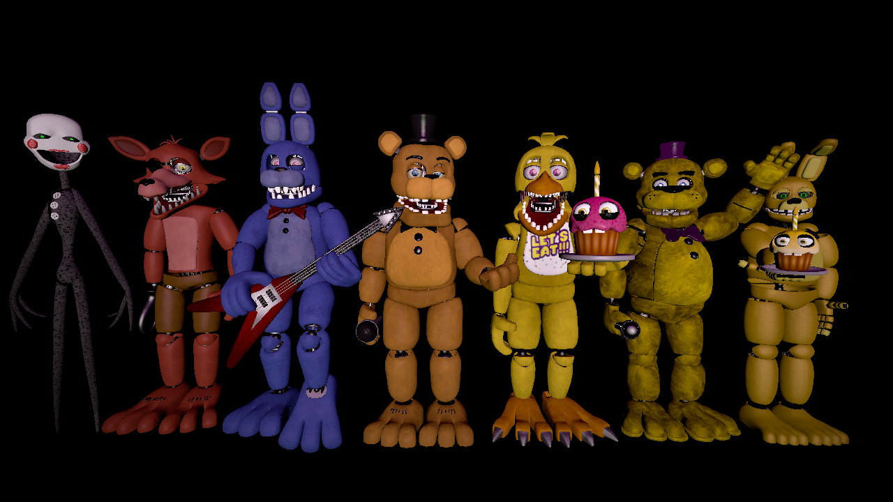 SFM FNAF Fredbear's Family Dinner Animatronics V1 by mauricio2006 on ...