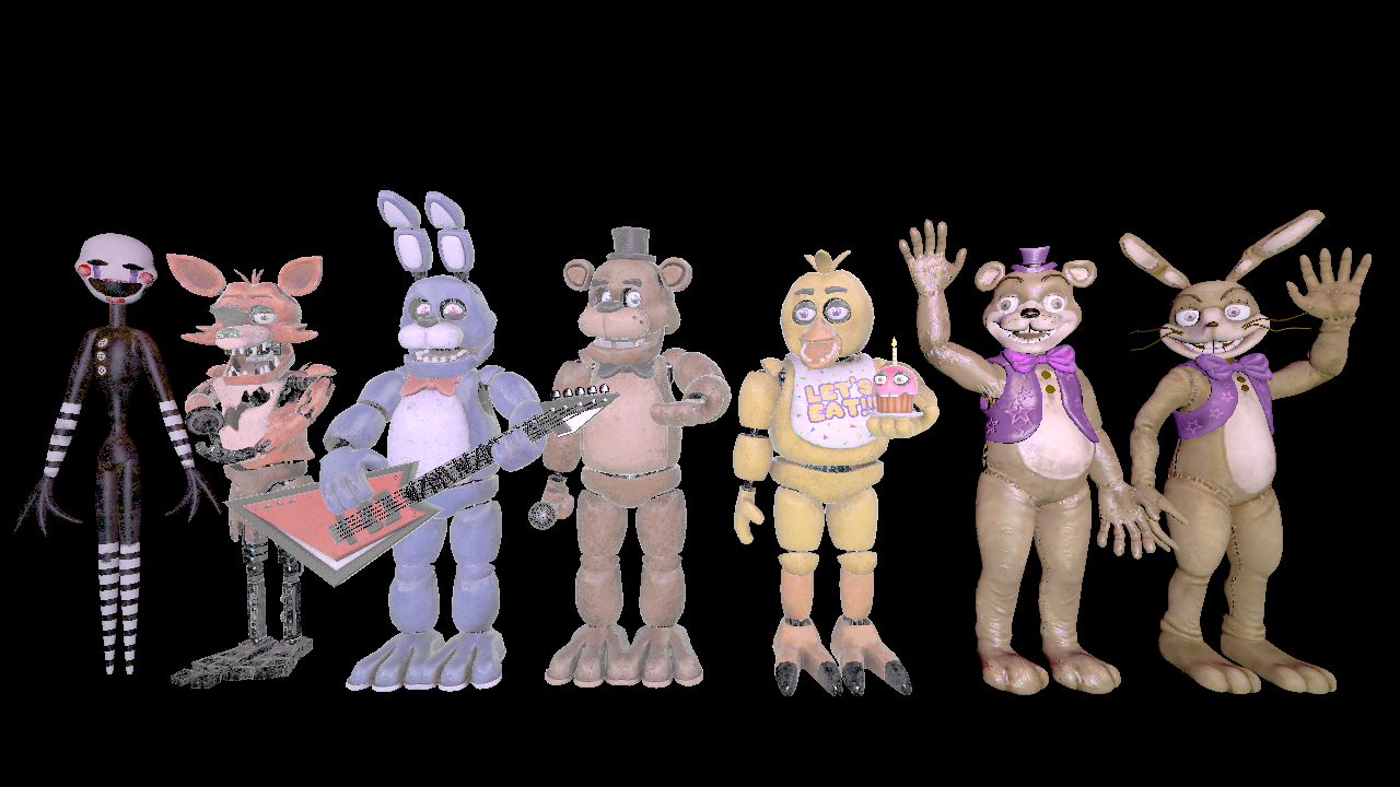 SFM FNAF glitchbear and friends's by mauricio2006 on DeviantArt