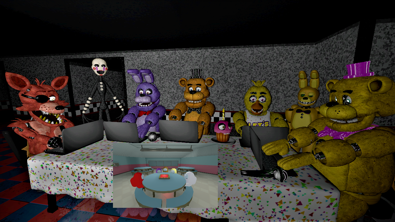 SFM FNAF My Favorites Characters Of FNAF 7/8 V3 by mauricio2006 on