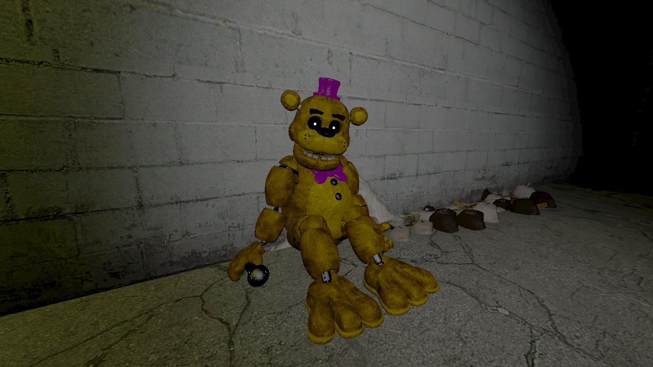 SFM FNAF Fredbear In Back Alley by mauricio2006 on DeviantArt