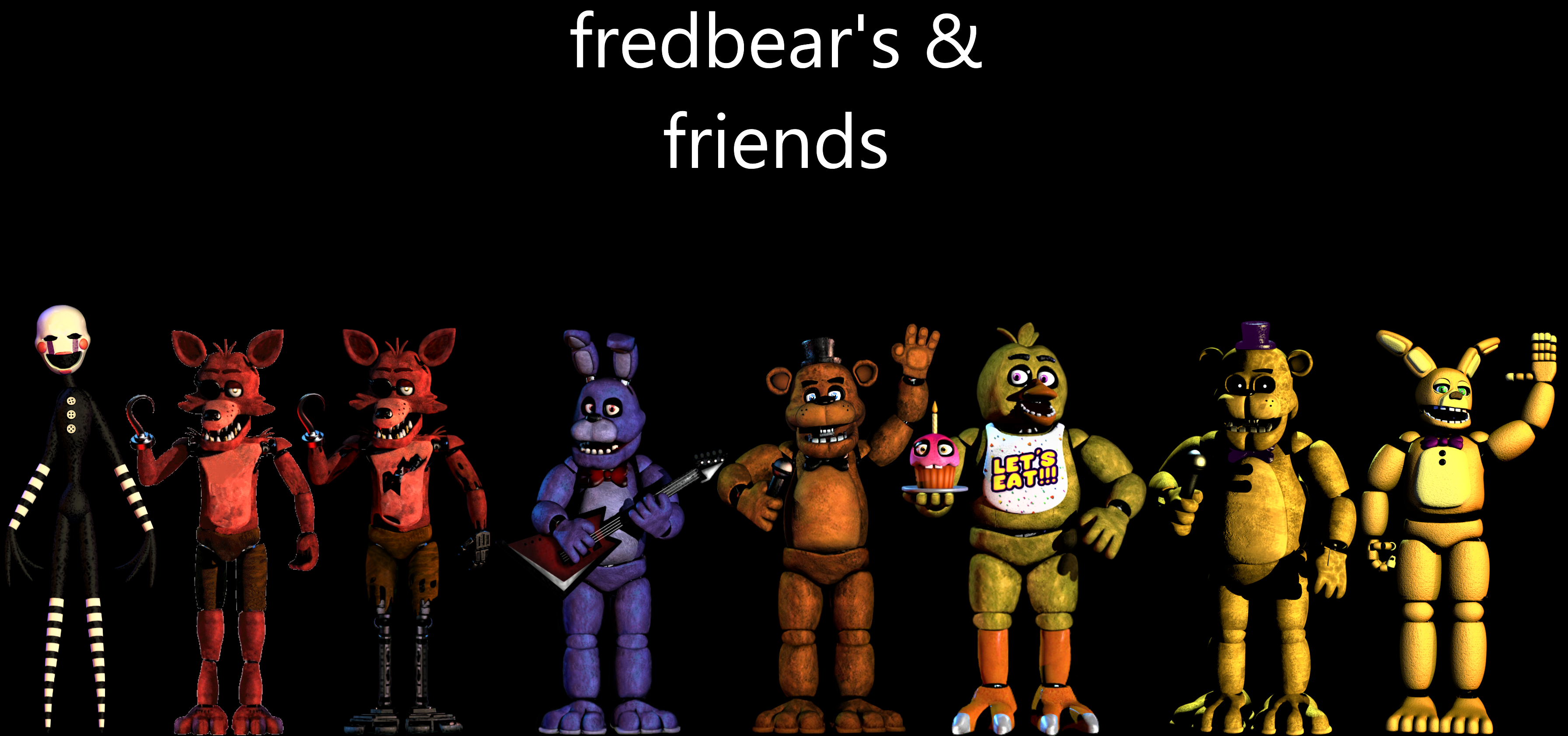 SFM FNAF Fredbear's And Friends Remastered V2 by mauricio2006 on