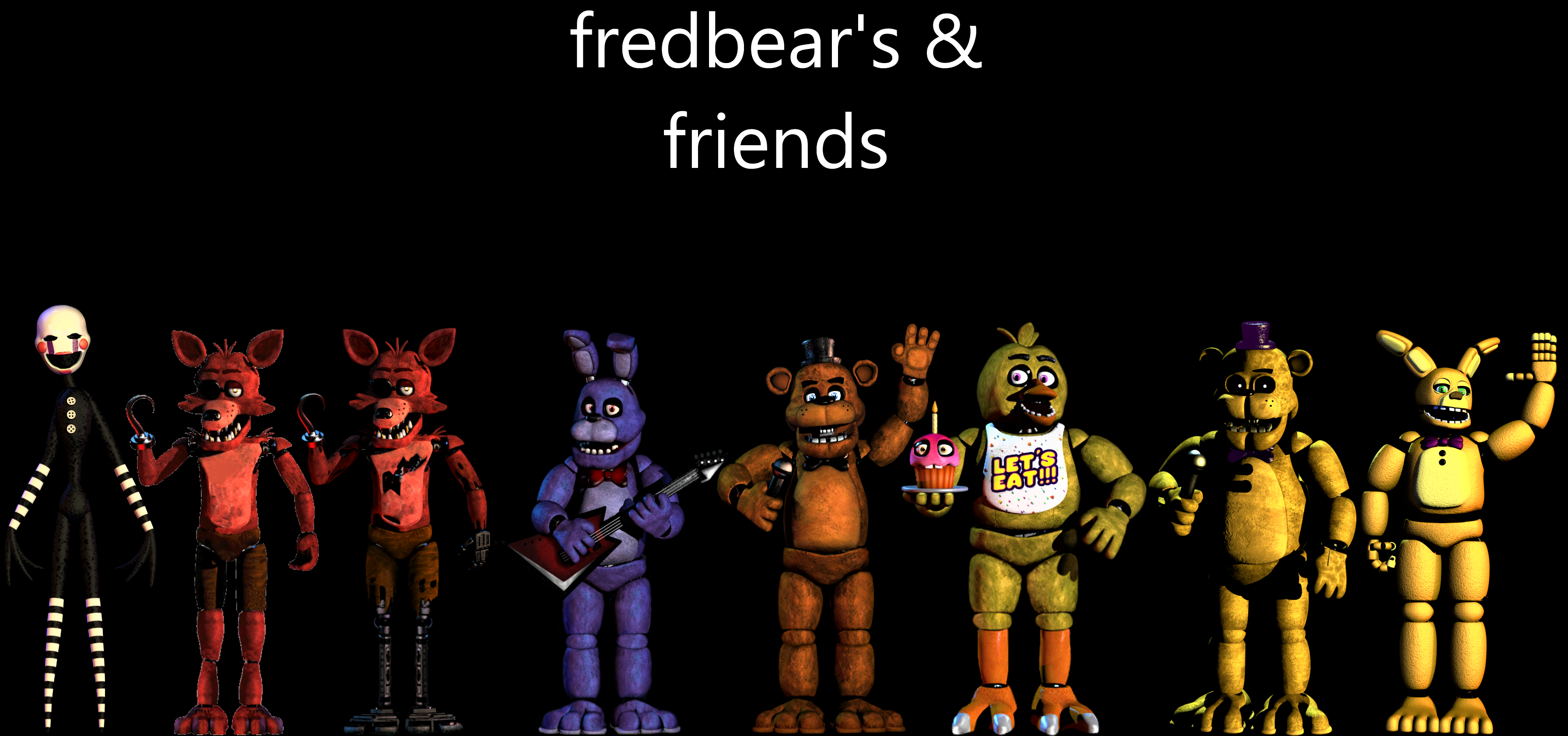 My Favorites Characters Of FNAF SB V1 1/2 by mauricio2006 on DeviantArt