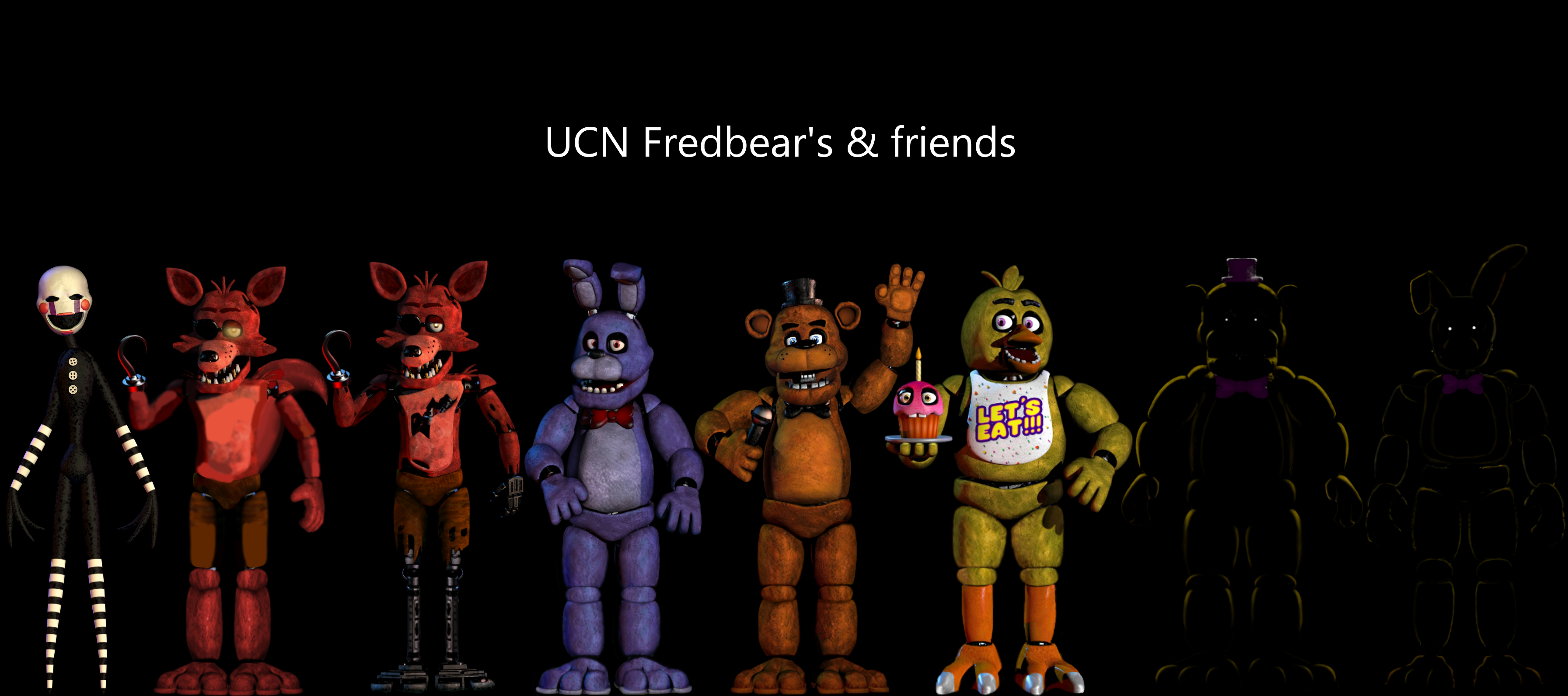 C4D) Fredbear And Friends by freddygamer24 on DeviantArt