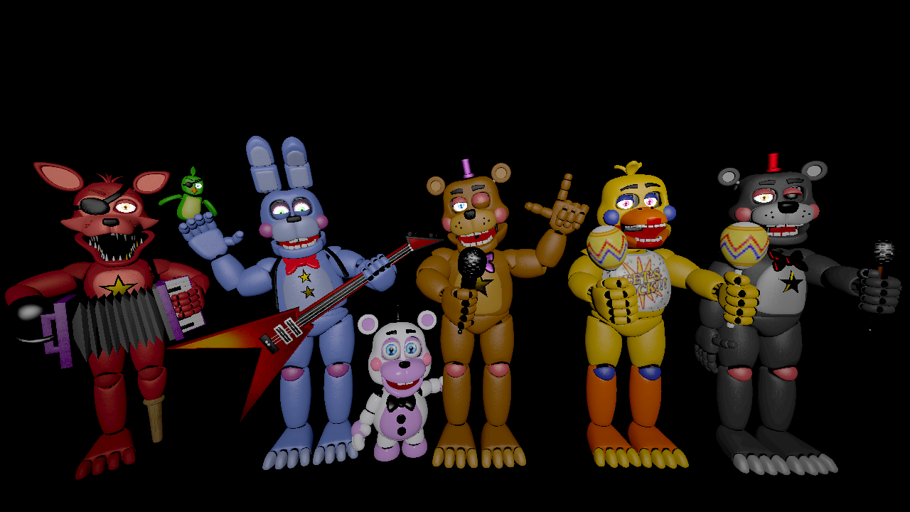 FNAF SB The Glamrock Animatronics Renders V1 by mauricio2006 on DeviantArt