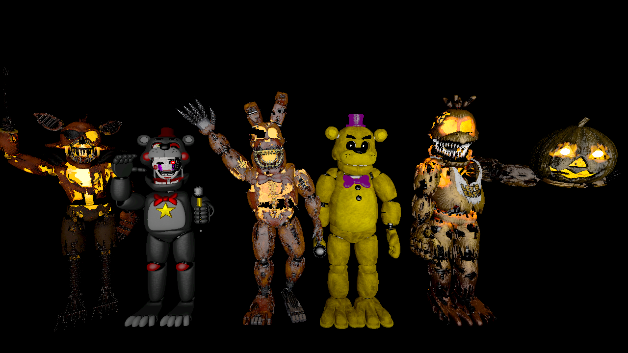 SFM FNAF My Favorites Characters Of FNAF 7/8 V3 by mauricio2006 on