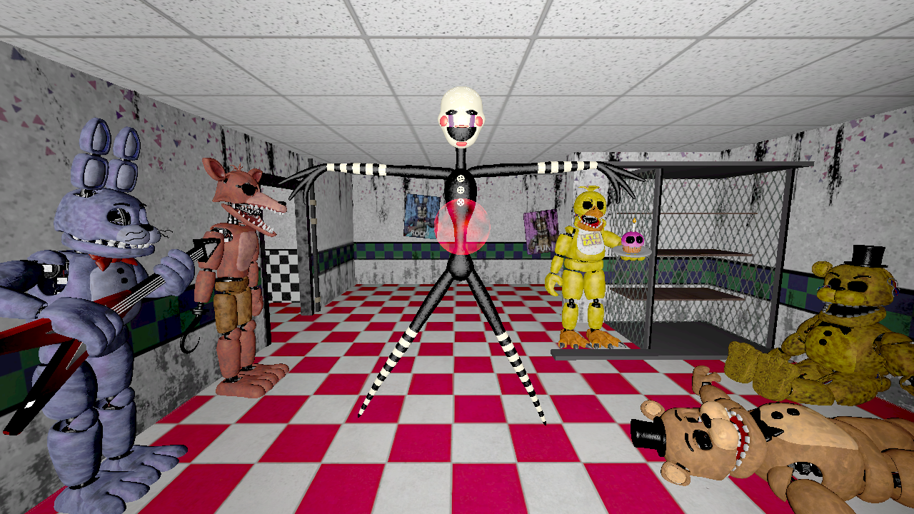 SFM FNAF SB The Reject Glamrock Animatronics by mauricio2006 on DeviantArt