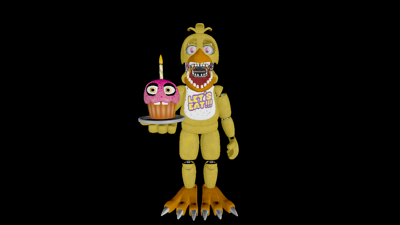 Nightmare FNaF 1 Chica (Full Model - Unwithered) by Rjac25 on