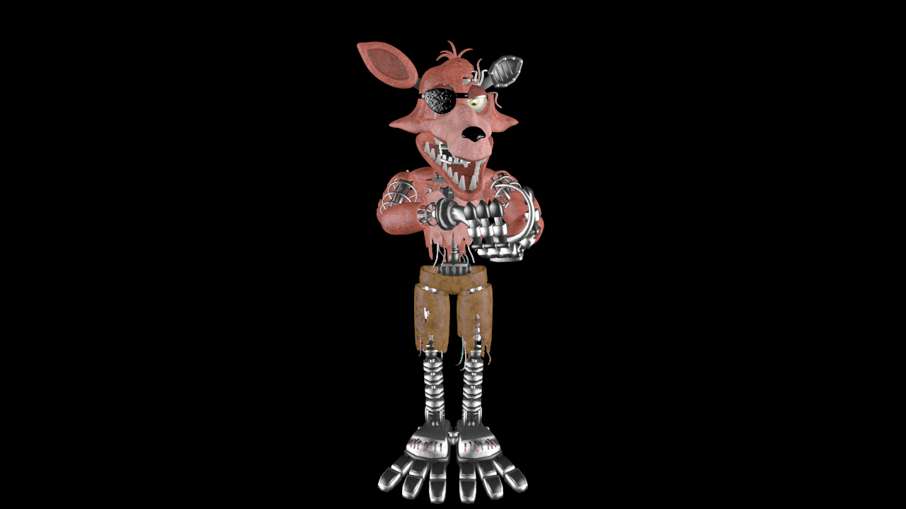 FNAF/SFM) Withered Foxy Full Body by happyfeetpo on DeviantArt