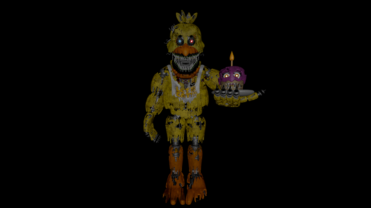 Nightmare Chica fnaf 3D model 3D printable