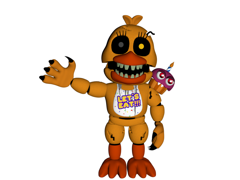 C4D FNAF World Adventure nightmare Chica full body by mauricio2006 on  DeviantArt