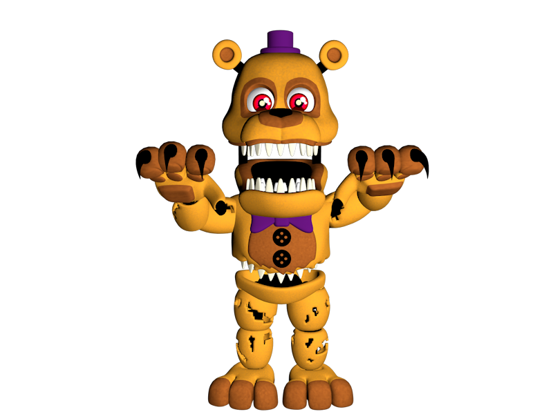 Five Nights at Freddy's Nightmare graph Desenho, urso fred c4d, png