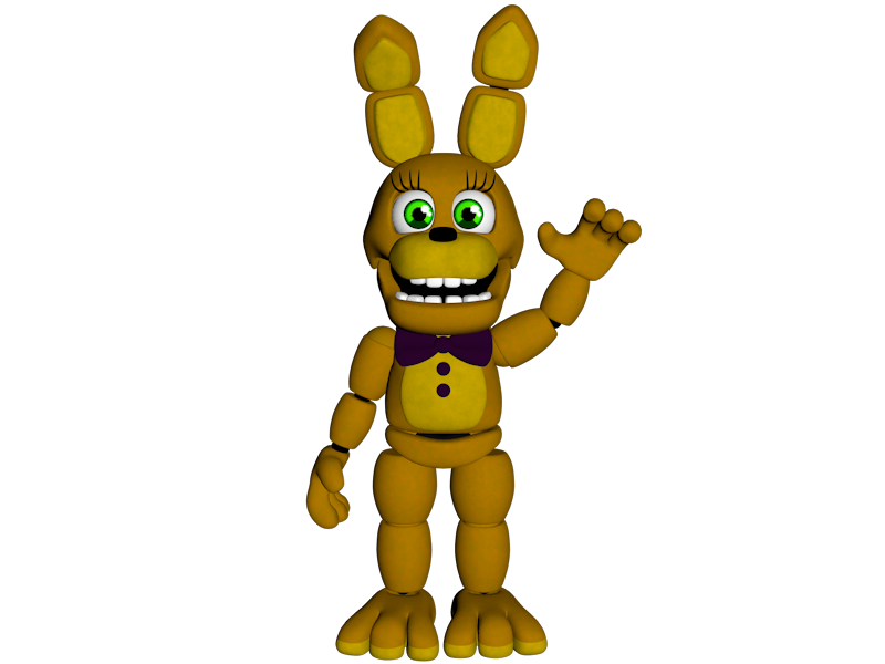 C4D FNAF World Adventure Spring bonnie full body by mauricio2006 on ...