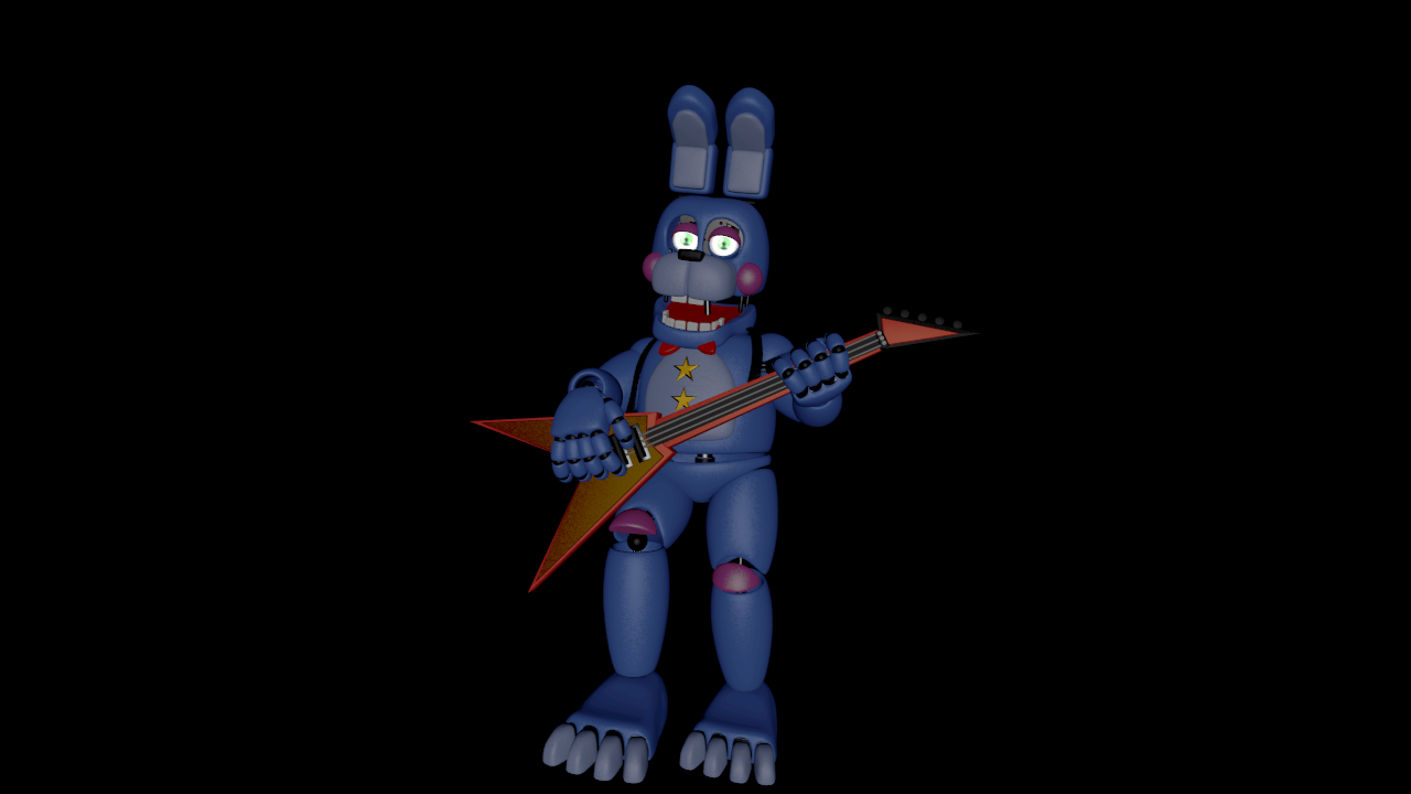 FNAF Security Breach Glamrock Bonnie Full Body by mauricio2006 on