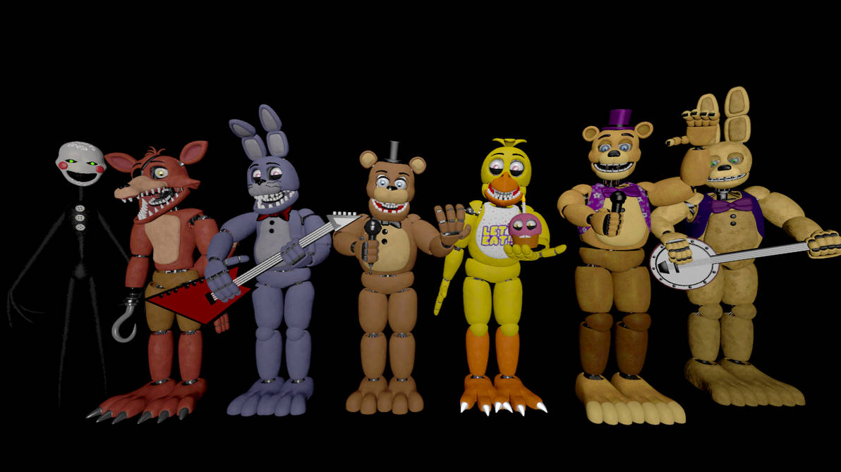 SFM FNAF Fredbear's Family Dinner Animatronics V4 by mauricio2006 on ...