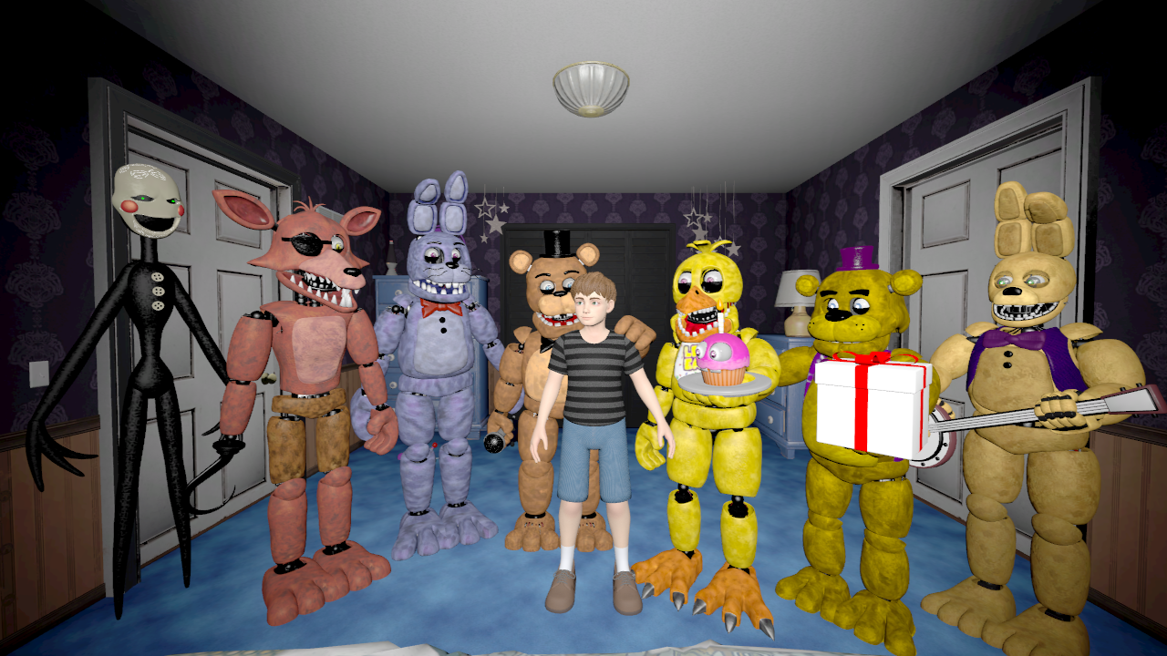 Fixed FNaF 4 animatronics by FreddyTheMedved on DeviantArt