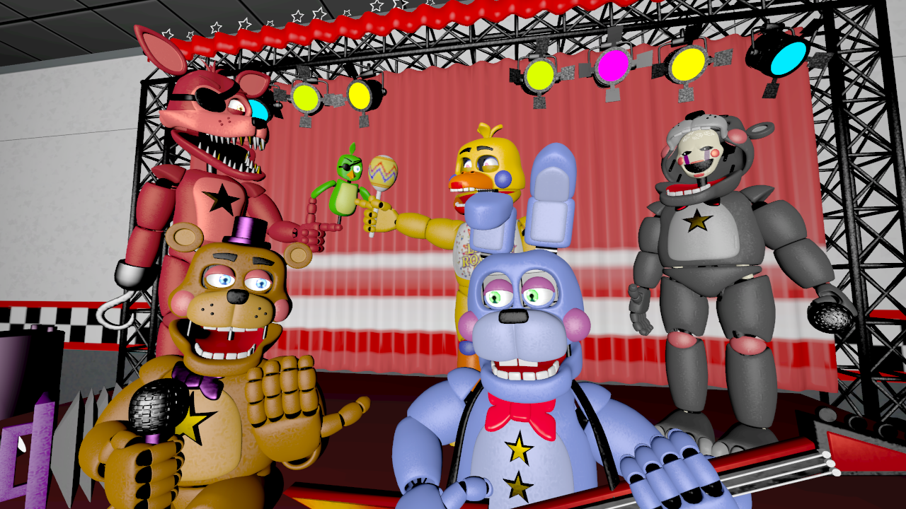 SFM FNAF SB The Glamrock Animatronics V4 by mauricio2006 on DeviantArt in  2023