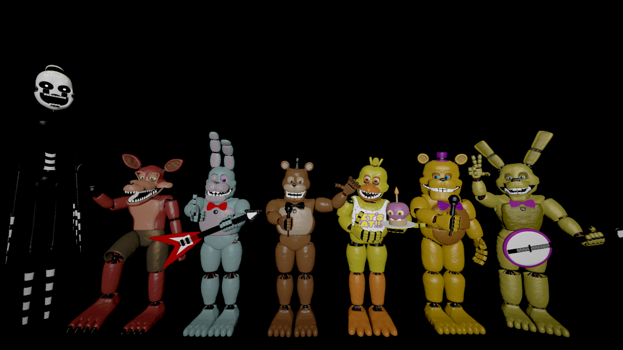 SFM FNAF Unnightmare Fredbear And Friends by mauricio2006 on DeviantArt