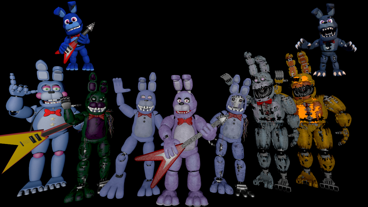 My Favorites Characters Of FNAF 1 V3 by mauricio2006 on DeviantArt