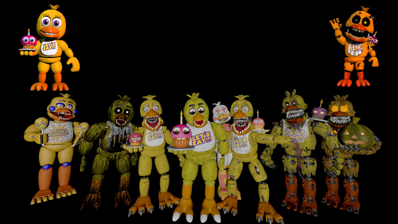 SFM FNAF My Favorites Characters From FNAF HW 1/5 by mauricio2006