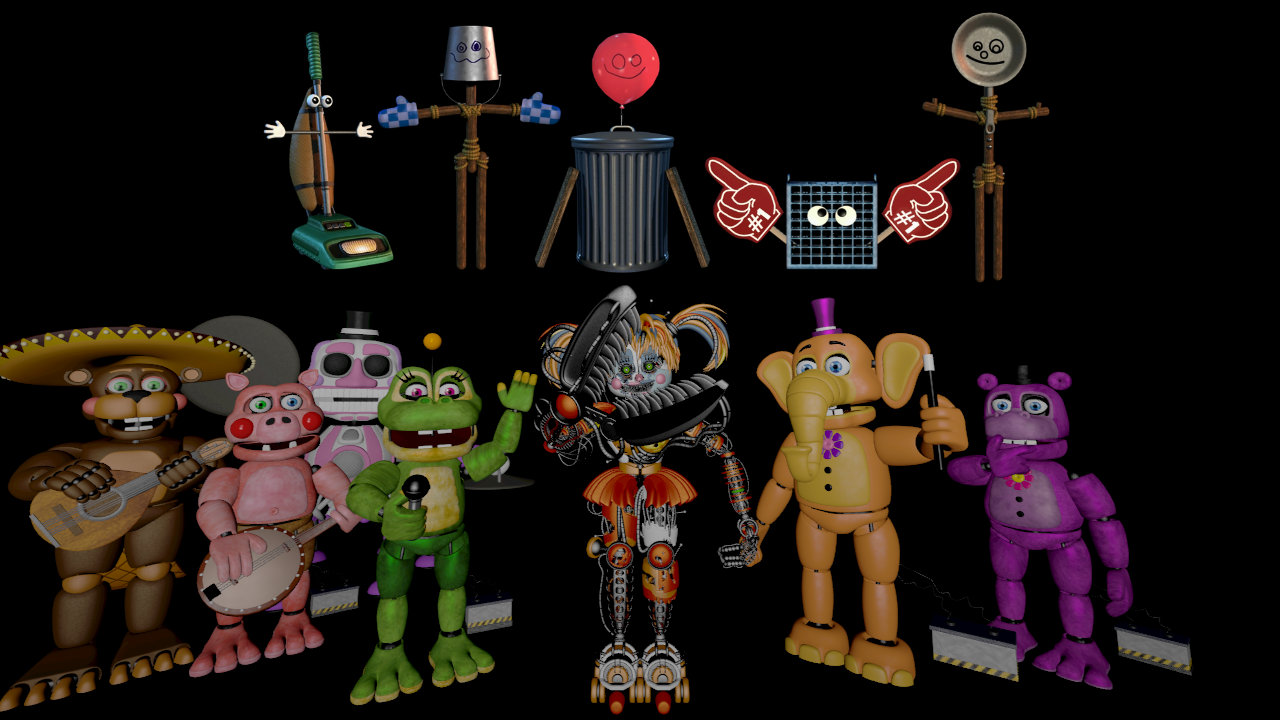 My Favorites Characters Of FNAF 3 V3 by mauricio2006 on DeviantArt