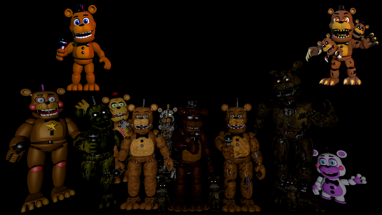 My Favorites Characters Of FNAF 3 V3 by mauricio2006 on DeviantArt