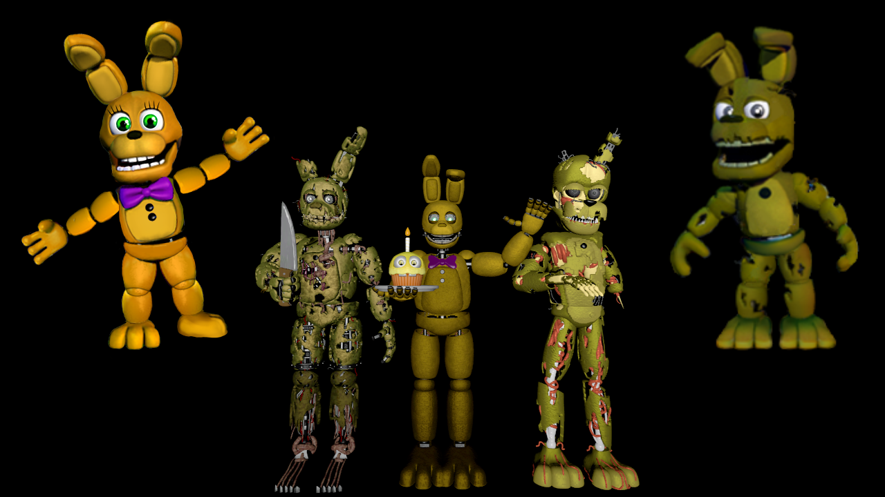 My Favorites Characters Of FNAF 3 V3 by mauricio2006 on DeviantArt