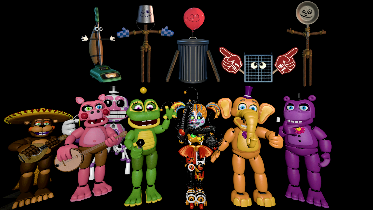 My Favorites Characters Of FNAF 1 V3 by mauricio2006 on DeviantArt