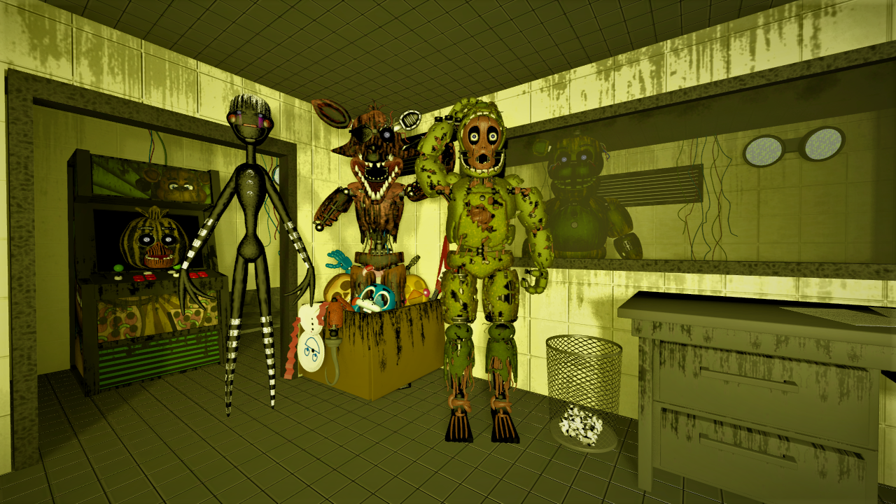 FNAF VR Help Wanted Characters by Alebatman on DeviantArt