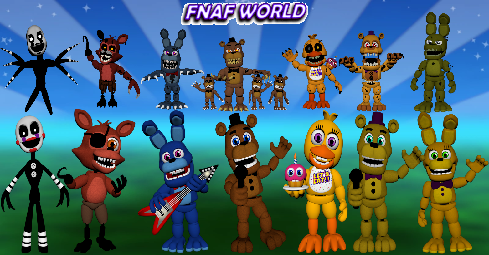 C4D, FNAFWORLD, FNAF6