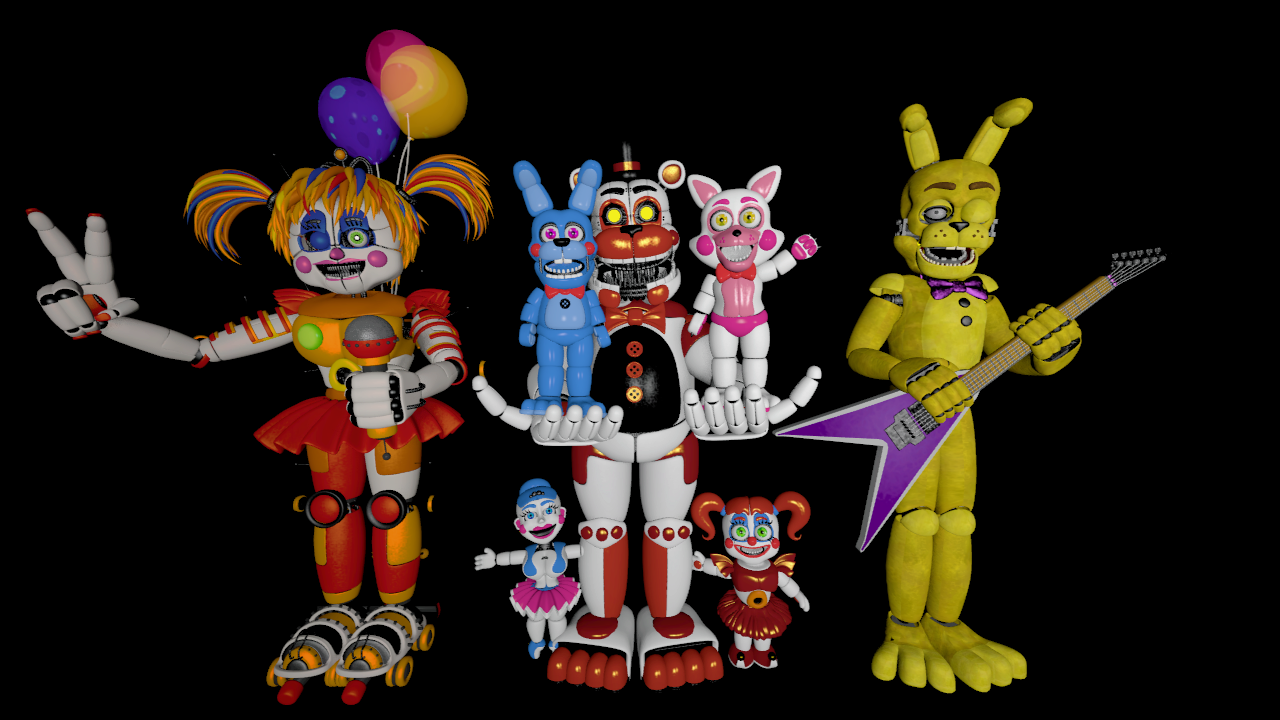 SFM FNAF My Favorites Characters Of FNAF 5/8 by mauricio2006 on