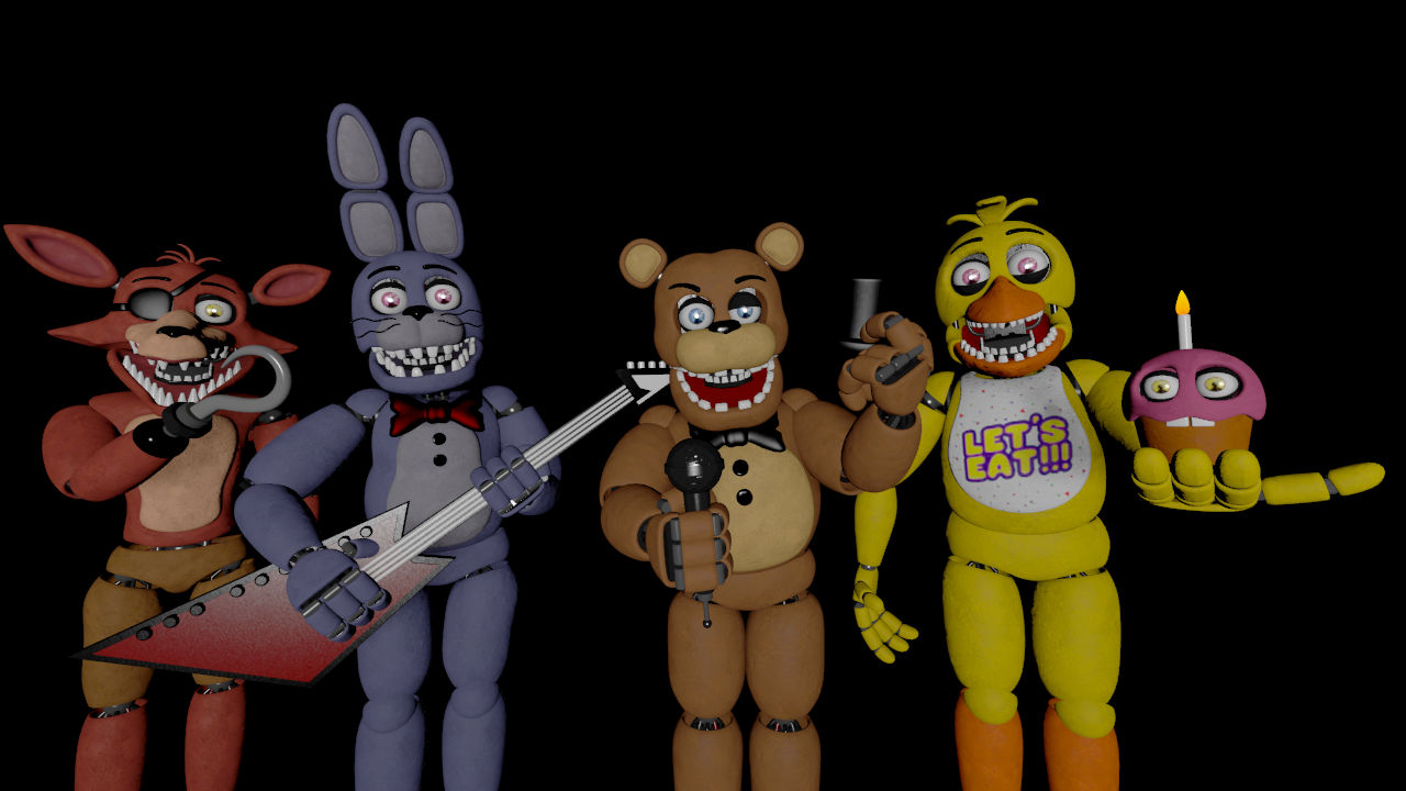 FNaF 2 UnWithered Animatronics by Will220 on DeviantArt