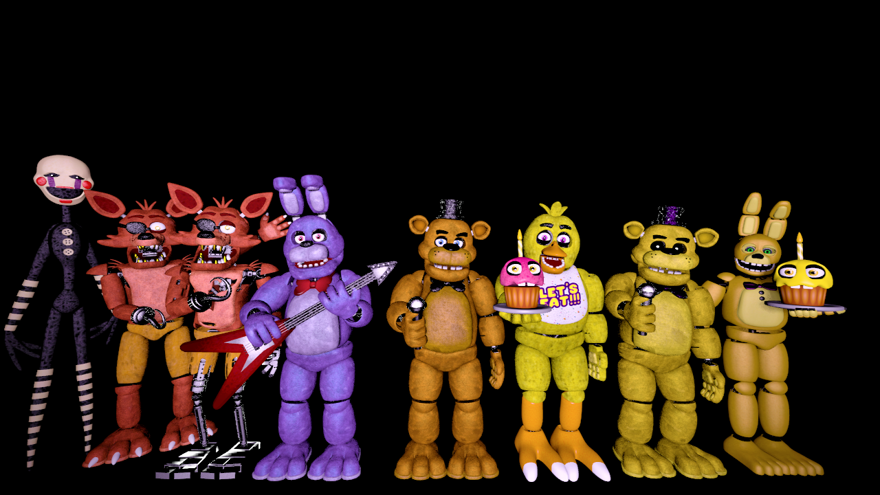 C4D) Fredbear And Friends by freddygamer24 on DeviantArt