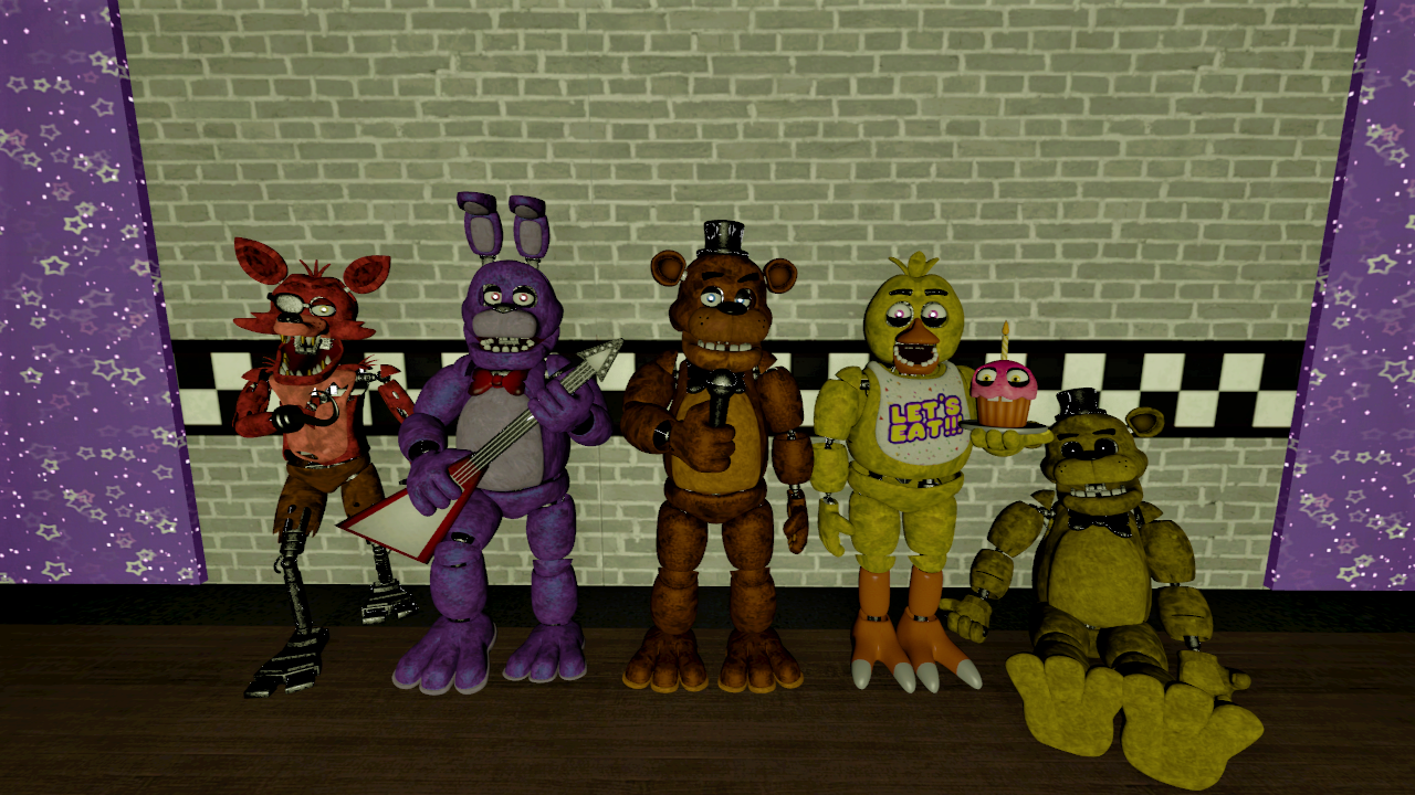 Remake Fnaf 1 Animatronics by Minecraftmichas3 on DeviantArt