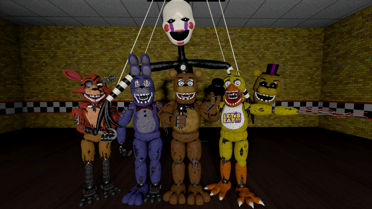 SFM FNAF My Favorites Characters Of FNAF 7/8 V3 by mauricio2006 on