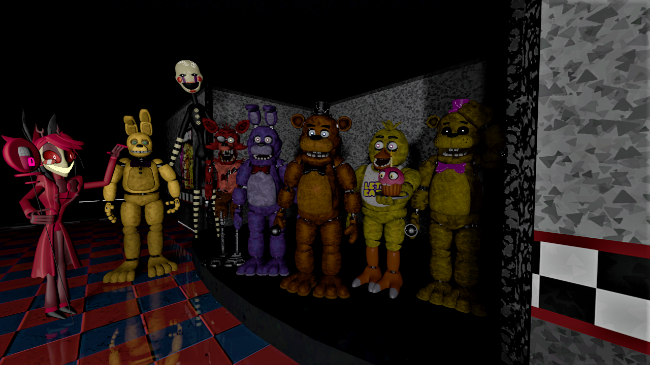 SFM FNAF Fredbear And Friends Meet Alastor V1 by mauricio2006 on DeviantArt