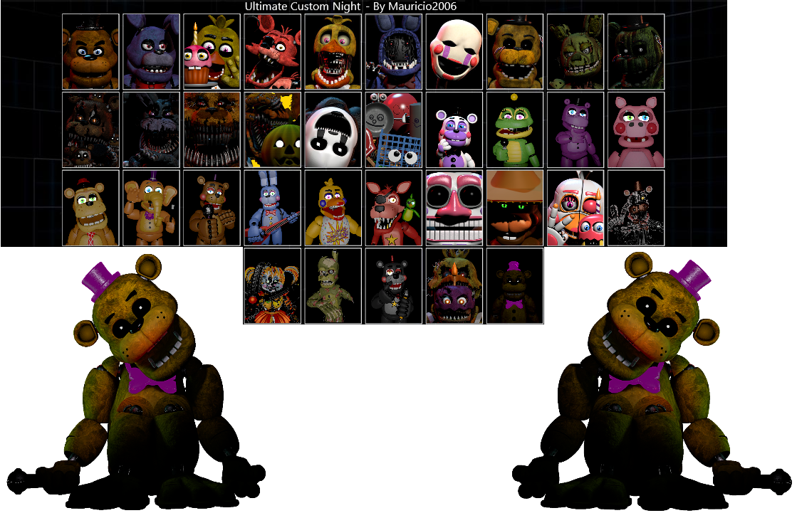 My Favorites Characters Of FNAF Security Breach V3 by mauricio2006