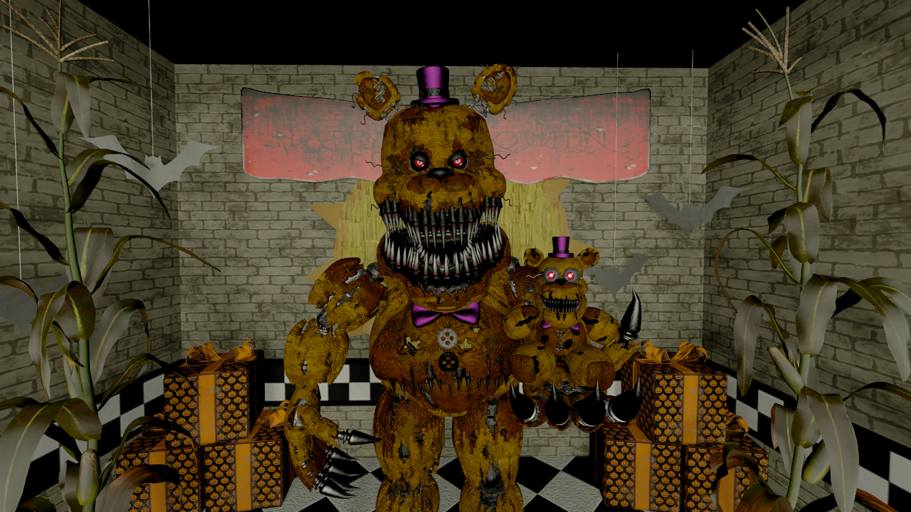 Nightmare Fredbear by MisterioArg on DeviantArt