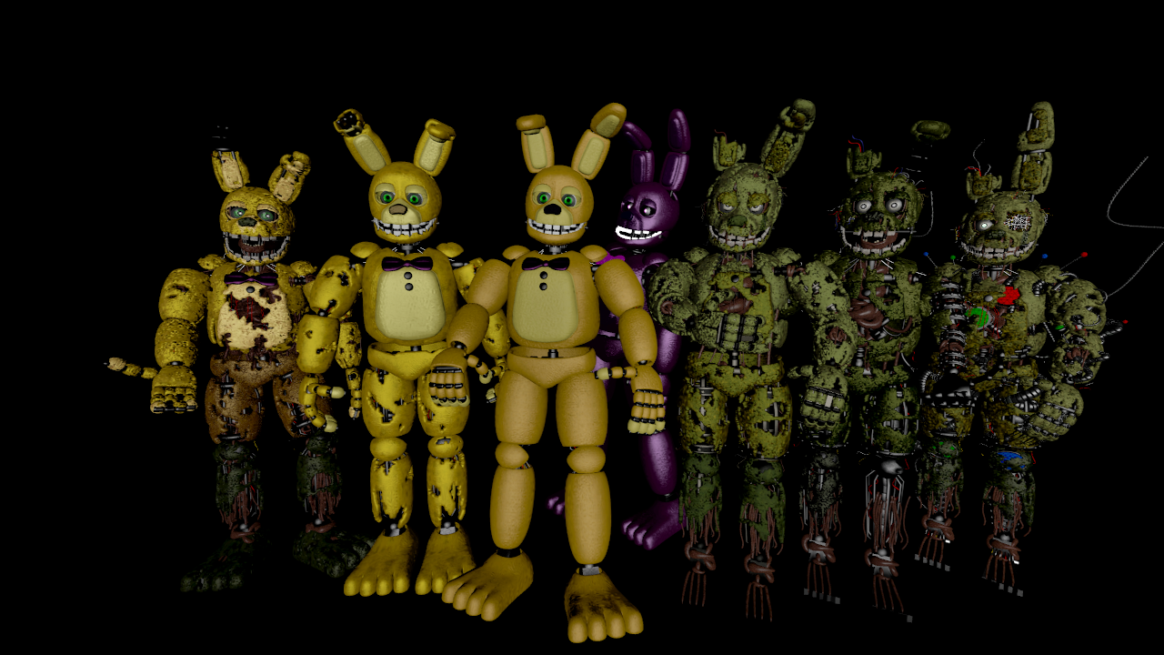 Spring Stage Fnaf Model SFM FNAF All Springs Models V9 By Failz by mauricio2006 on DeviantArt