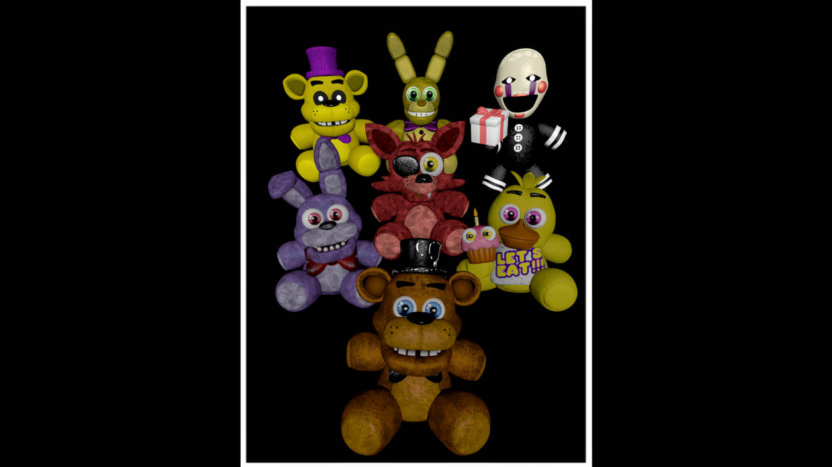 SFM FNAF UCN Plush Fredbear And Friends Mugshot V2 by mauricio2006 on ...